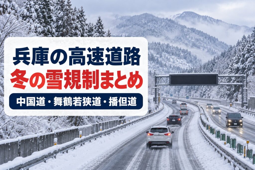 兵庫の高速道路 冬の雪規制まとめ 中国道・舞鶴若狭道・播但道